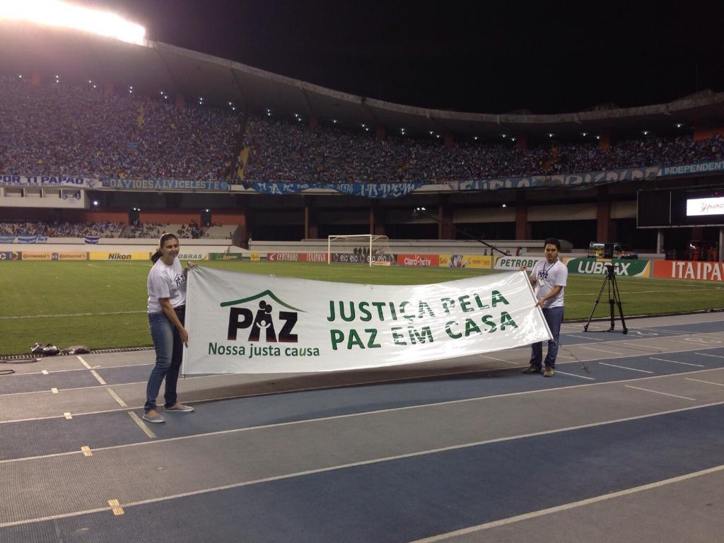 Divulgação Paz Nossa Justa Causa - Estádio Mangueirão - Paysandu x Fluminense